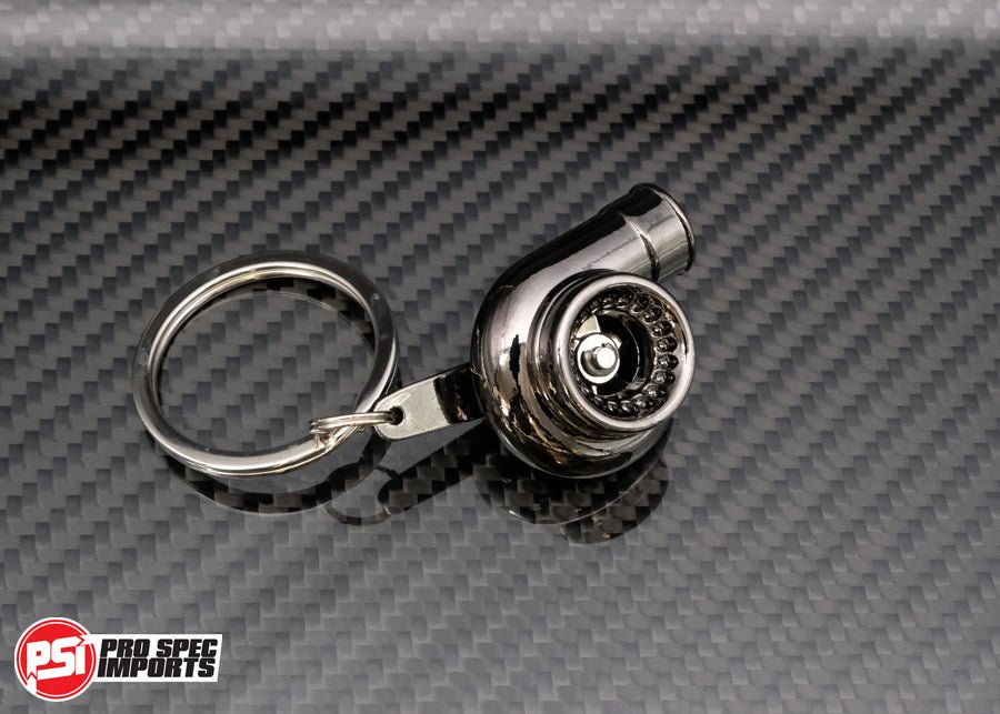 Turbo Keychain - Black Shadow Chrome - Pro Spec Imports - -