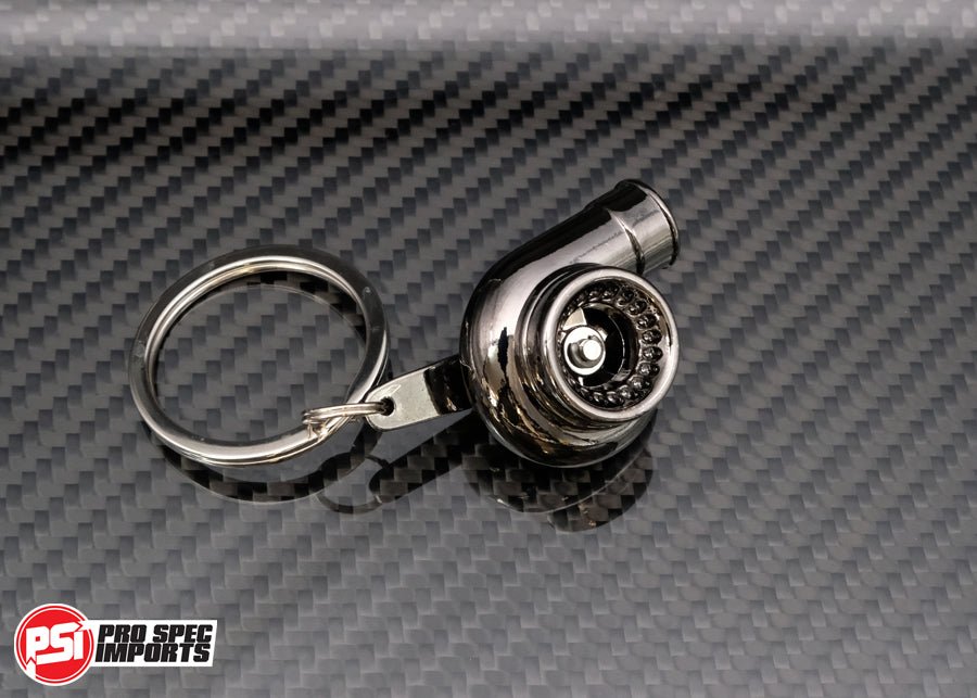 Load image into Gallery viewer, Turbo Keychain - Black Shadow Chrome - Pro Spec Imports - -
