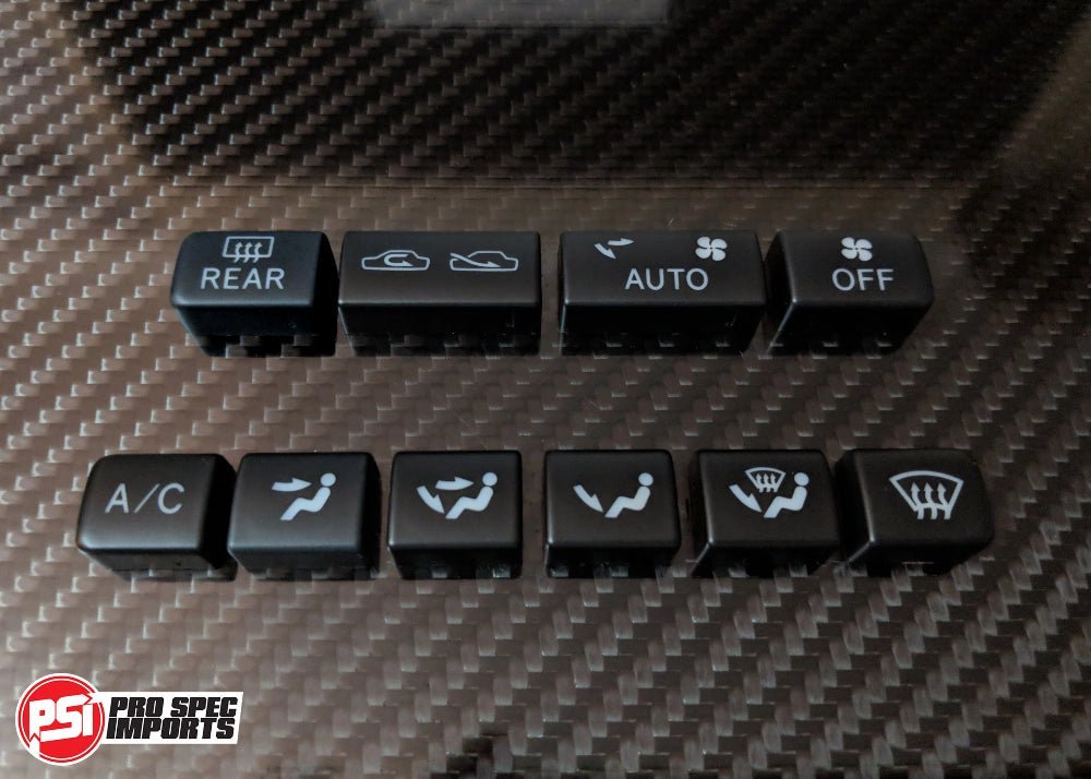 New OEM Toyota Button Set For JDM (RHD) A80 (MK4) Supra HVAC Climate Control Unit - Pro Spec Imports - 