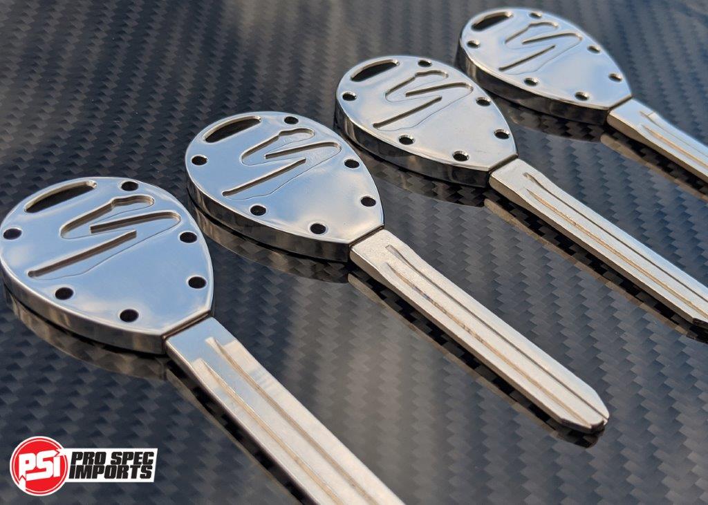 Premium Polished - Titanium Mk4 Supra Key - Pro Spec Imports - KEY - 