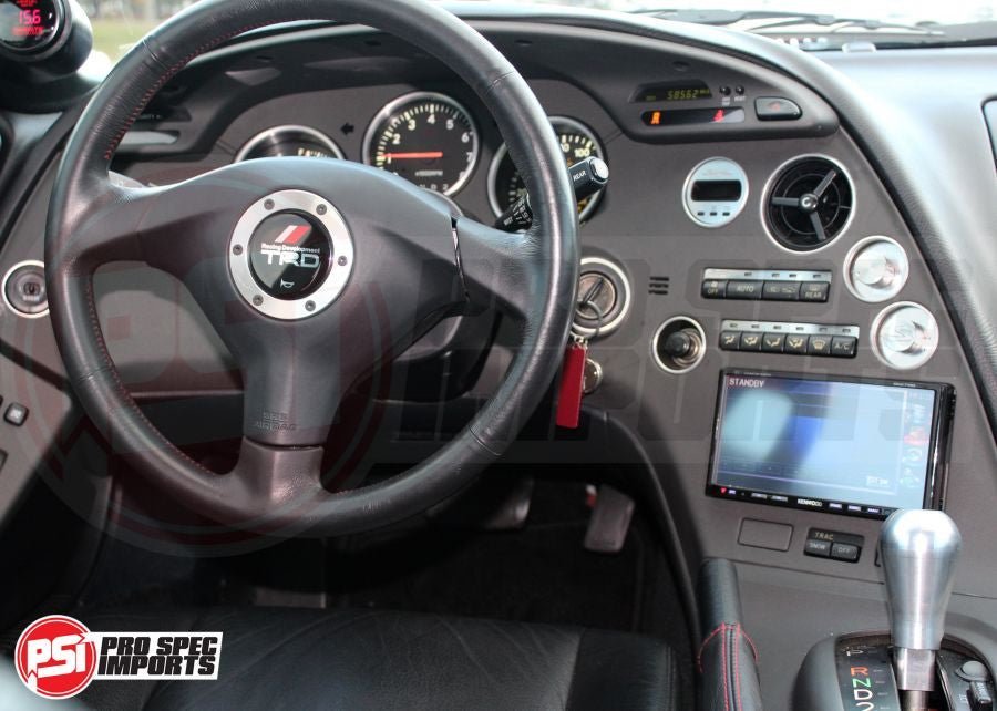 USA Spec Supra Complete 11pc Chrome Dash Ring Set - Years '93 to '98 - Pro Spec Imports - Automatic - No Shifter Ring - 