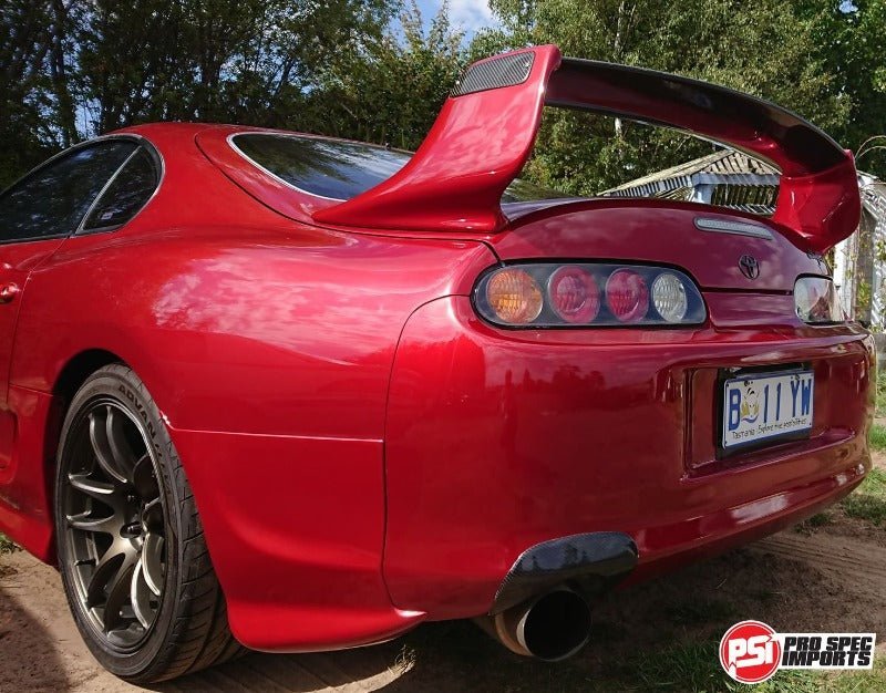 PRE - ORDER - A80 (Mk4) Supra '93 - '02 TRD Style Wing - Carbon Blade & End Caps, Fiberglass Sides - Pro Spec Imports - 
