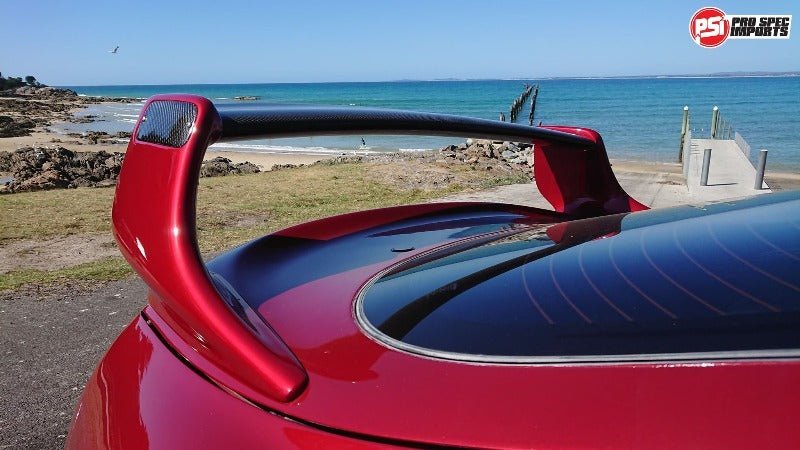 PRE - ORDER - A80 (Mk4) Supra '93 - '02 TRD Style Wing - Carbon Blade & End Caps, Fiberglass Sides - Pro Spec Imports - 