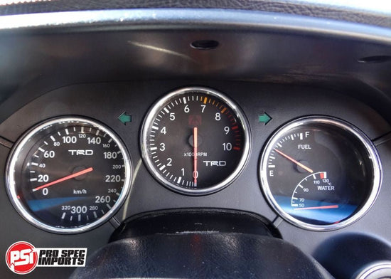 Series 1 Supra Gauge Cluster 3pc Chrome Dash Ring Set - Years '93 to '96 - Pro Spec Imports - -
