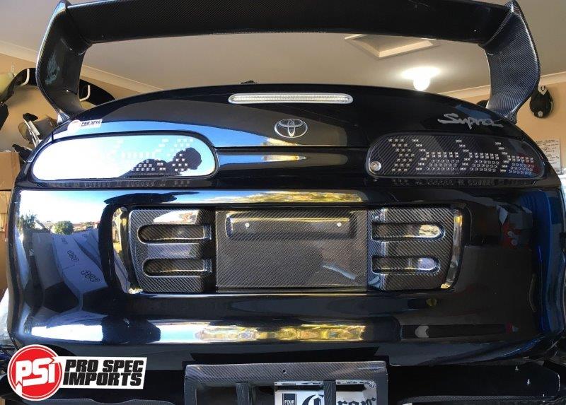 Supra Carbon Fibre Plate Garnishes & Backing Plate - COMBO DEAL - Pro Spec Imports - *PRE - ORDER* Forged Carbon Fibre - 
