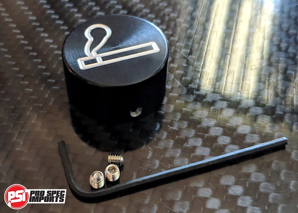 Billet Anodized Black Supra Cigarette Lighter Cap - Pro Spec Imports - -