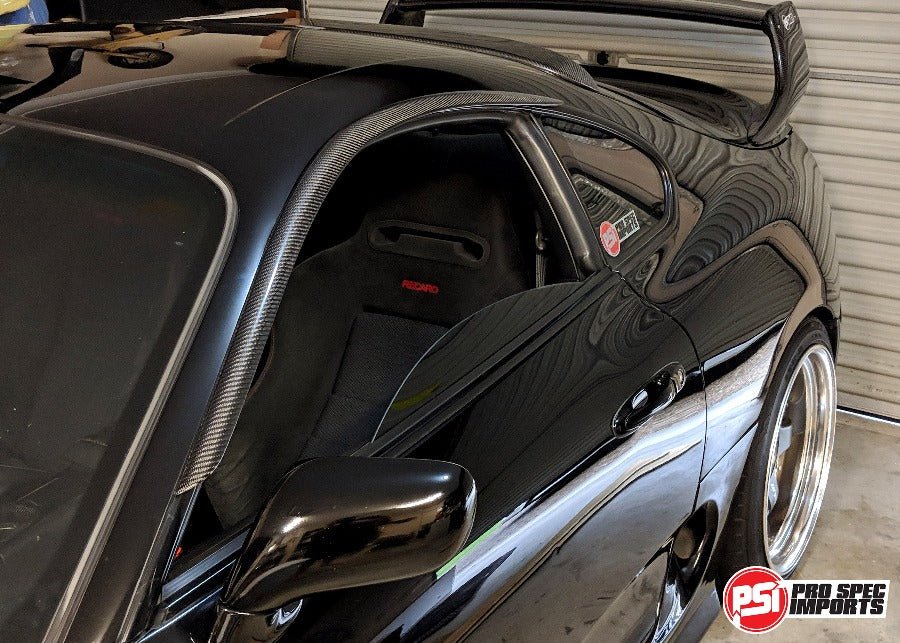 Load image into Gallery viewer, Mk4 Supra Carbon Fibre Weather Shields/Wind Deflectors/Rain Guards/OEM style-Pro Spec Imports-Weather Shields+Mirror Covers

