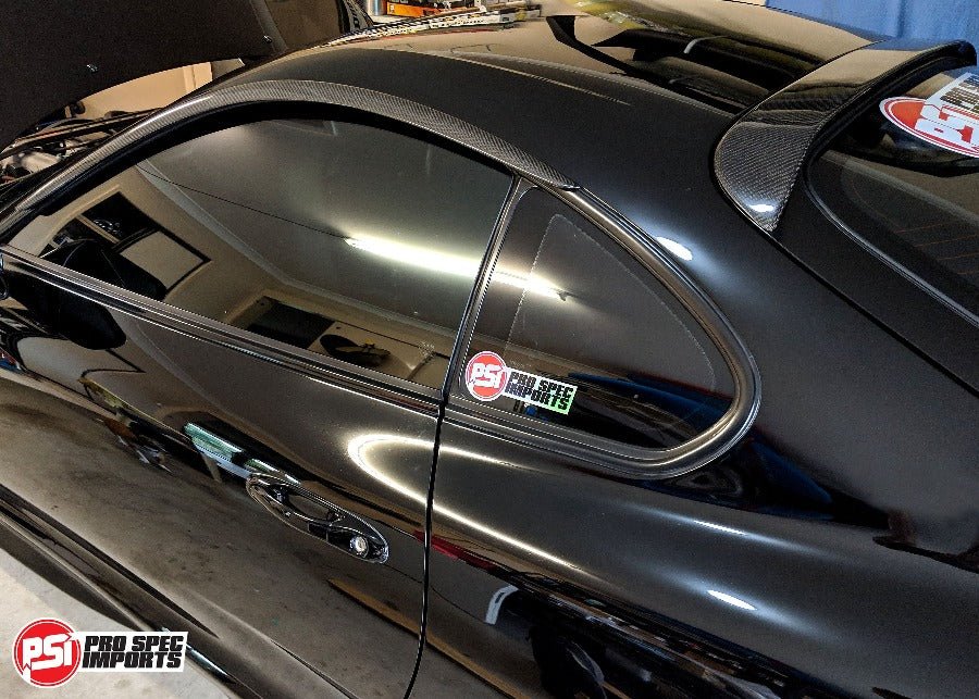 Load image into Gallery viewer, Mk4 Supra Carbon Fibre Weather Shields/Wind Deflectors/Rain Guards / OEM style-Pro Spec Imports-Weather Shields+Mirror Covers
