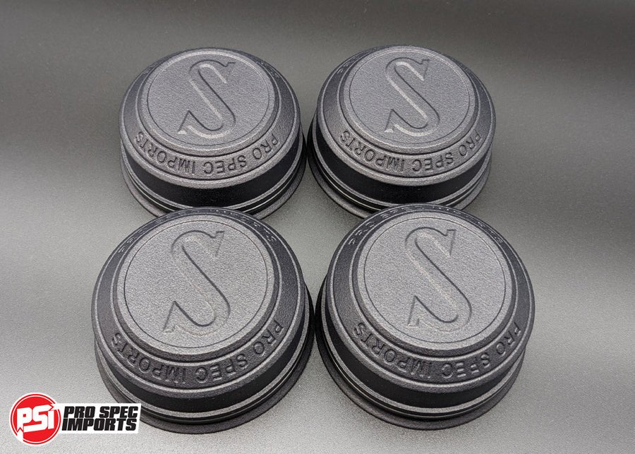 Work Meister S1 3P Centre Caps - Suit Nissan Silvia S13, S14, S15, 180SX, 200SX, 240SX Hubcentric Locating - Pro Spec Imports - -