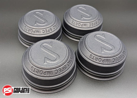 Work Meister S1 3P Centre Caps - Suit Nissan Silvia S13, S14, S15, 180SX, 200SX, 240SX Hubcentric Locating - Pro Spec Imports - -