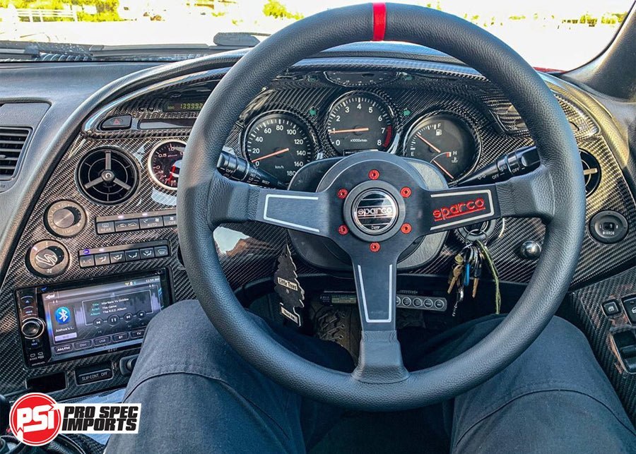 Supra Carbon Interior Set 12pc - Fits Series 1, '93 - '96 JDM Supra - Pro Spec Imports - Manual - Matte Carbon - 