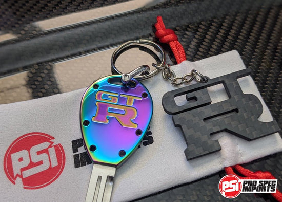 100% Carbon Fibre GTR Keychain - Pro Spec Imports - -