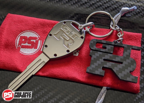 thumbnail image 2 of Slick SRT-8 Keychain, Real Carbon Fiber With Gunmetal Black Teardrop Accent – Cool Gift For Car Guys 2 of 6