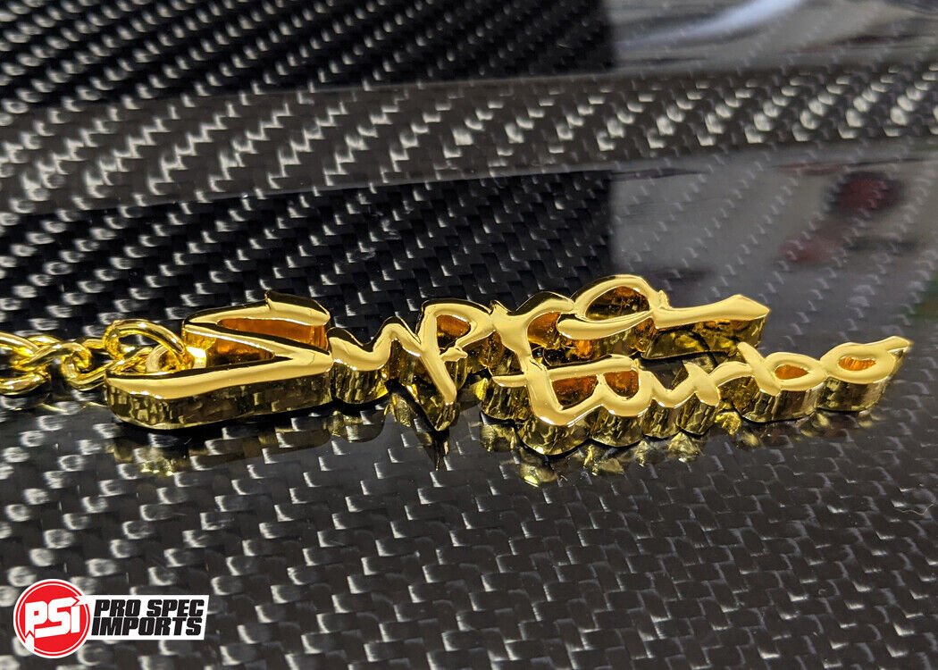 Mk4 Supra Turbo Keychain - Pro Spec Imports - Gold - -